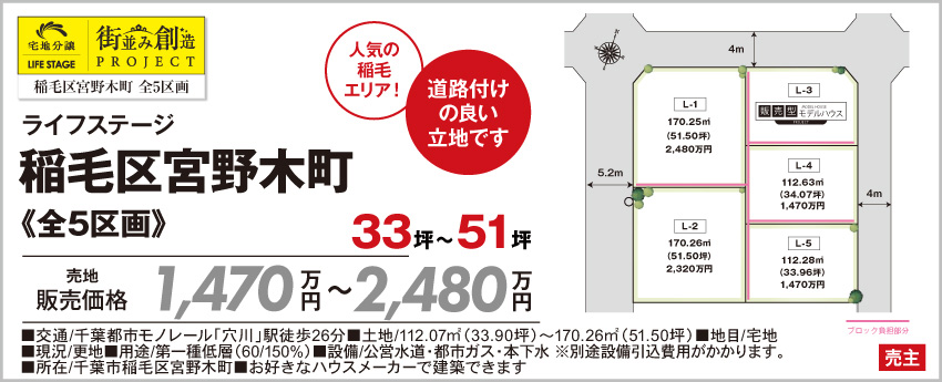 稲毛区宮野木町